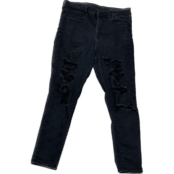 - American eagle, women’s 12 short, next level stretch, distressed jeans - Picture 6 of 7